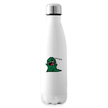 Cartoon dino - Insulated Water Bottle - white - Right