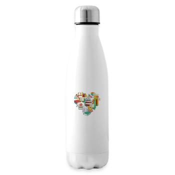 Books 1 - Insulated Water Bottle - white - Right