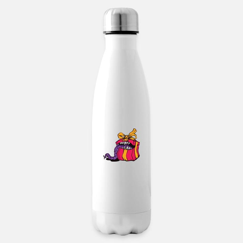 Weihnachtsgeschenk Mimic Monster RPG Meme - Isolierflasche - Weiß