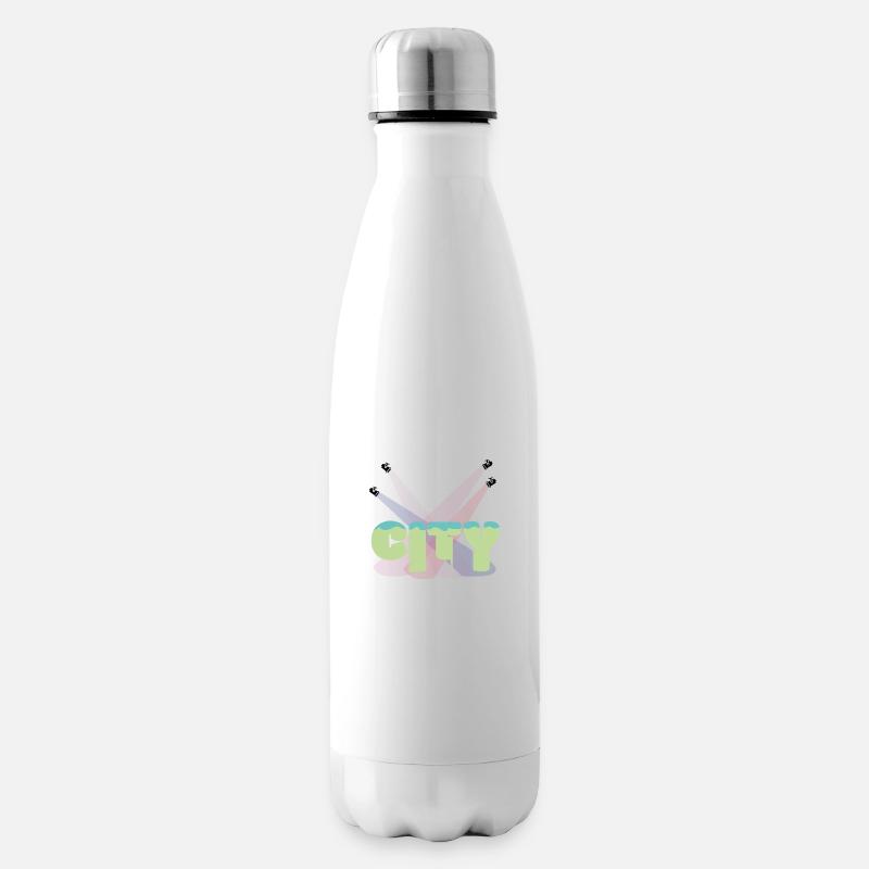 City - Isolierflasche - Weiß
