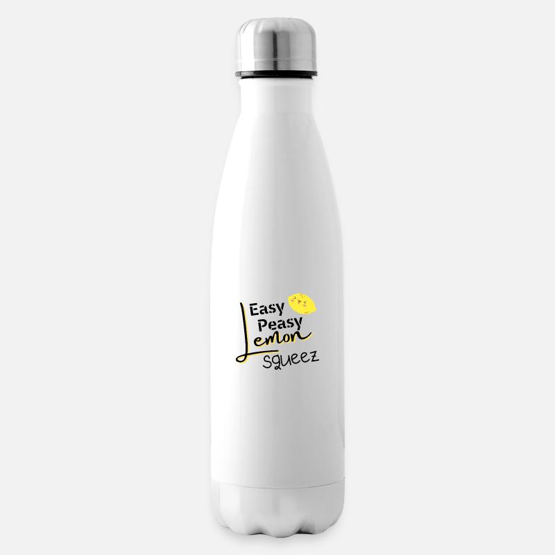 Easy Peasy Zitrone Squeezy - Isolierflasche - Weiß