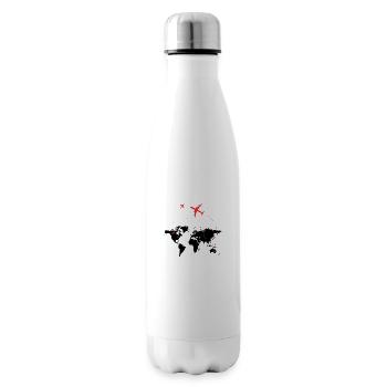 Allez on voyage - Bouteille isotherme - blanc - Droite