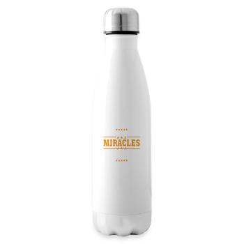 I Am Proof That Miracles Happen 7 - Insulated Water Bottle - white - Right