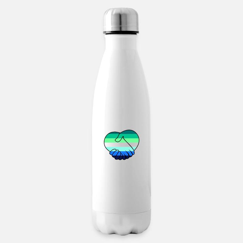 Schwul & Respekt - Isolierflasche - Weiß