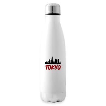 Tokyo Skyline - Bouteille isotherme - blanc - Droite