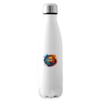 Conception de ballon de basket-ball pour les joueurs de basket-ball - Bouteille isotherme - blanc - Droite