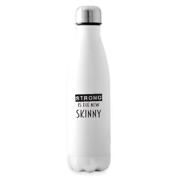 Strong Is The New Skinny - Isolierflasche - Weiß - Rechts