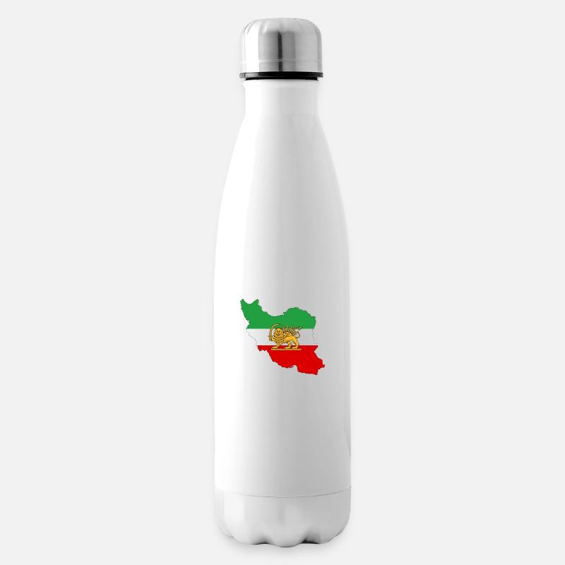 IRAN Iran - Persische Flagge - Isolierflasche - Weiß