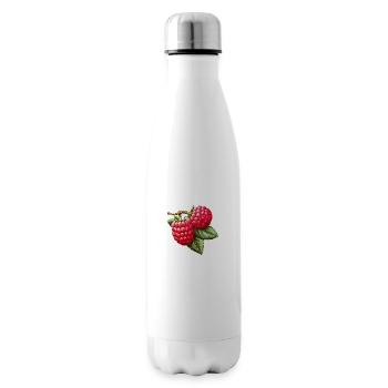 Himbeere Doppelfrucht - Isolierflasche - Weiß - Rechts