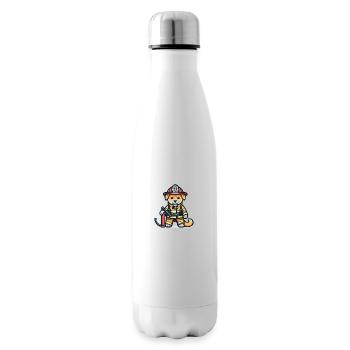 Cute Dog Firefighter - Isolierflasche - Weiß - Rechts