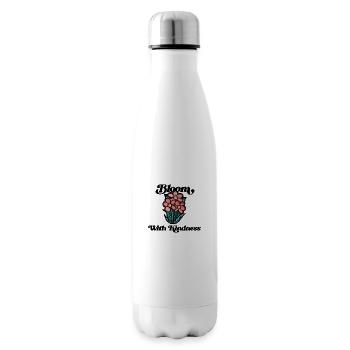 Erblühen mit Freundlichkeit - Isolierflasche - Weiß - Rechts