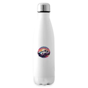 Oldtimer Sonnenuntergang - Isolierflasche - Weiß - Rechts