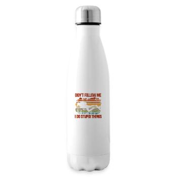 Ne me suis pas, je fais des choses stupides Plongeur - Bouteille isotherme - blanc - Droite