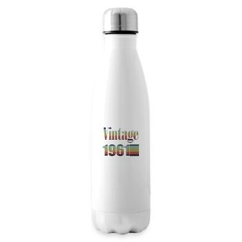 1961 Birthday 1961 Born In 1961 Birthday - Insulated Water Bottle - white - Right