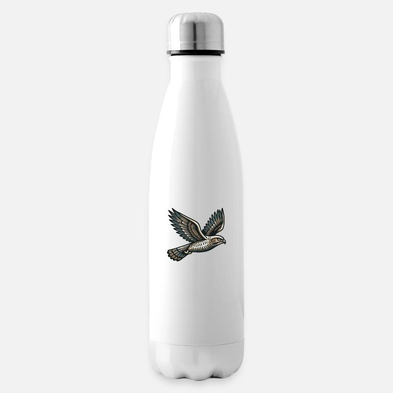 Hawk - Insulated Water Bottle - white