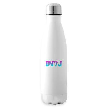 Crazy INTJ Lady Introvert Personality - Insulated Water Bottle - white - Right