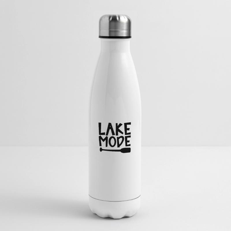 Lake Mode Adventure PaddleMotivation Design Insulated Water Bottle