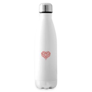 Tribal Heart 2 Red - Insulated Water Bottle - white - Right