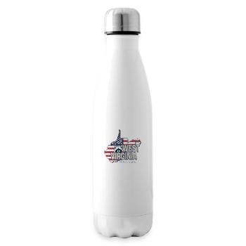 West Virginia United States USA Souvenir - Insulated Water Bottle - white - Right