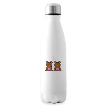 Teddy Love 1 - Insulated Water Bottle - white - Right