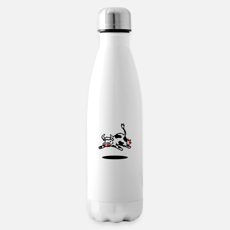 cow - Insulated Water Bottle - white
