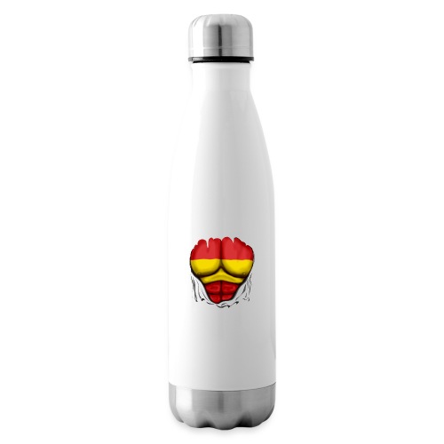 España Flag Ripped Muscles six pack chest t-shirt - Insulated Water Bottle