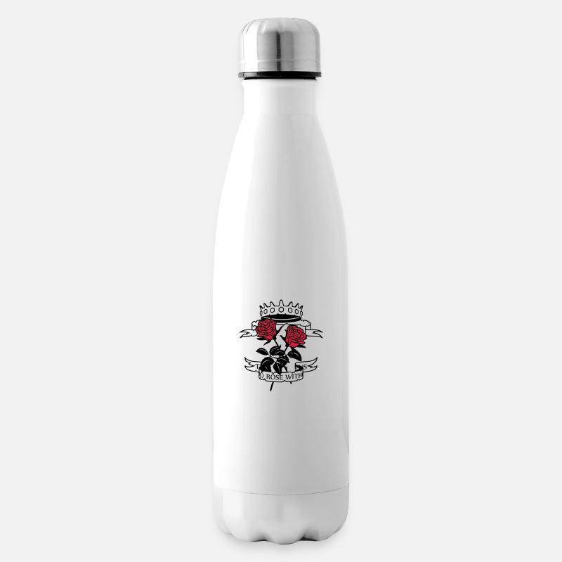There is no rose.. - Insulated Water Bottle - white