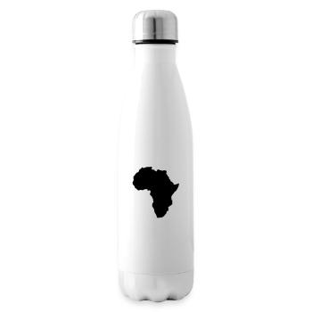 map world shape of africa - Insulated Water Bottle - white - Right