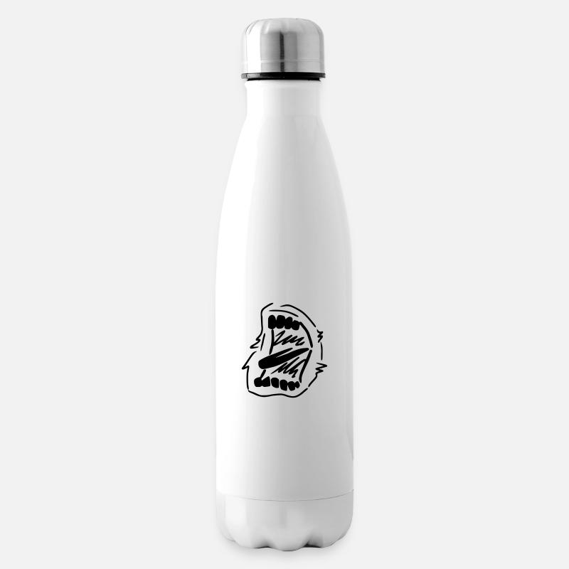 Crier la bouche - Bouteille isotherme - blanc
