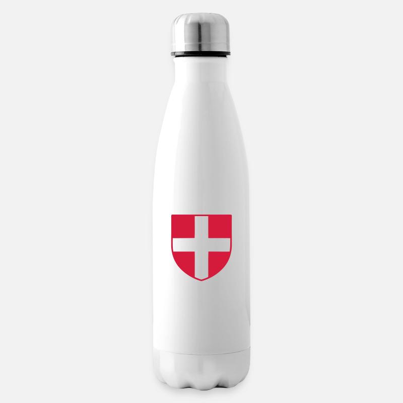 croix de savoie - Bouteille isotherme - blanc