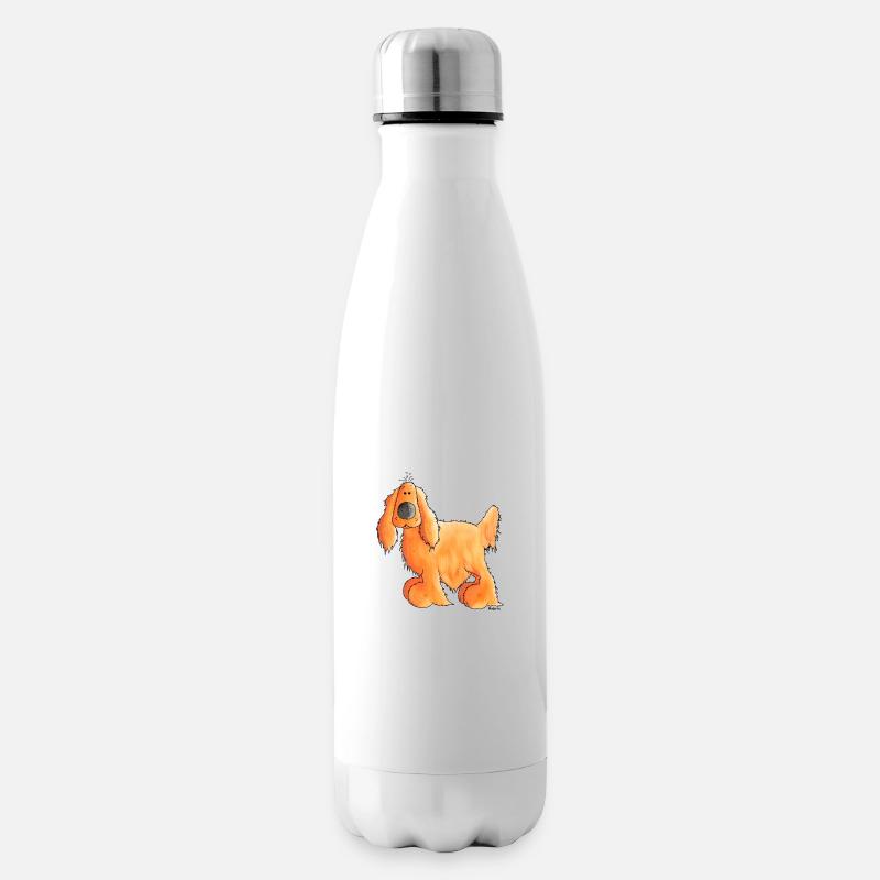 Goldiger Cocker Spaniel - Hund - Isolierflasche - Weiß