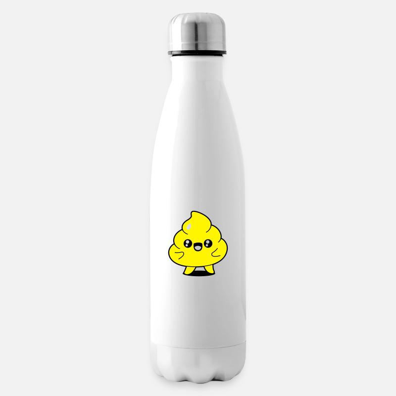 Crotte debout - Bouteille isotherme - blanc