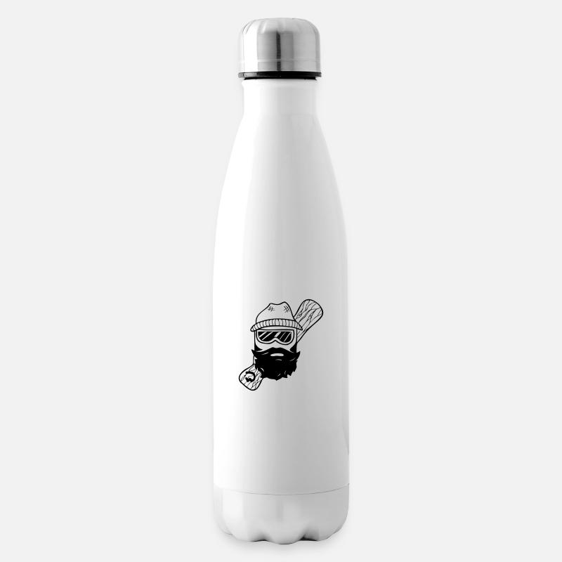 Pensionnaire de bois barbu - Bouteille isotherme - blanc
