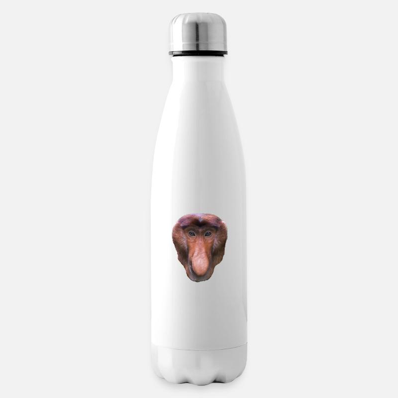 Nasenaffe am431 - Isolierflasche - Weiß