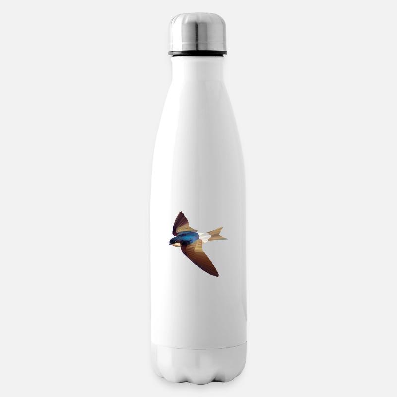 hirondelle - Bouteille isotherme - blanc