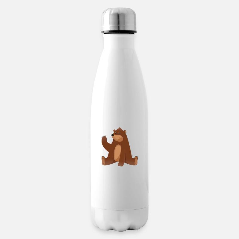 Bear - Isolierflasche - Weiß