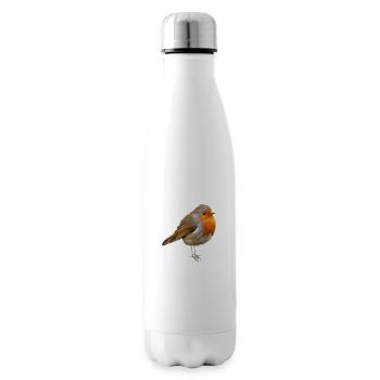 Rotkehlchen Robin - Isolierflasche - Weiß - Rechts