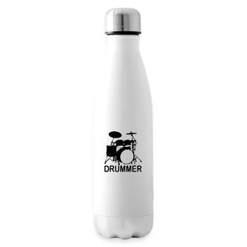 Batteur Batterie Musique Musique - Bouteille isotherme - blanc - Droite