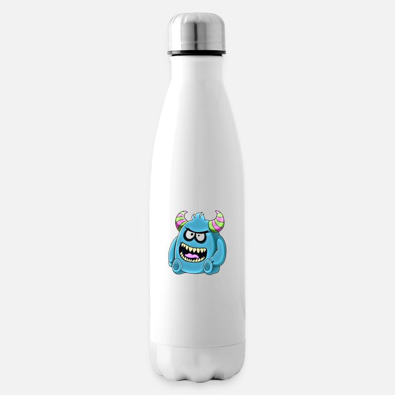 Petit mignon monstre drôle n°47 - Bouteille isotherme - blanc