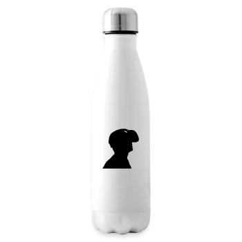VR Glasses virtual reality Gamer Man Gaming Vector - Insulated Water Bottle - white - Right
