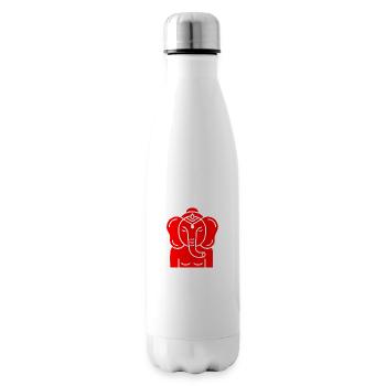 Symbol of an Indian elephant, culture of India - Insulated Water Bottle - white - Right