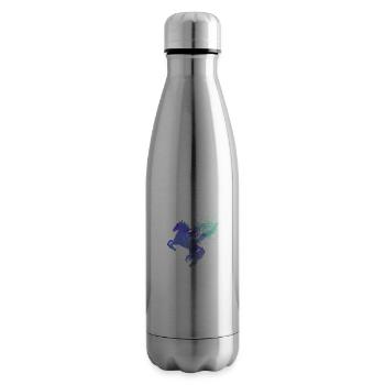 flying horse,horse with wings,horse,graffiti - Insulated Water Bottle - silver - Right