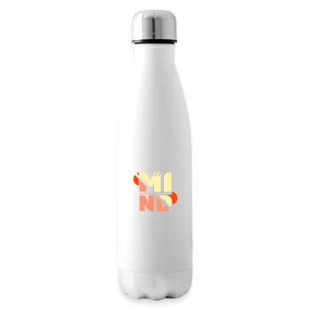 heureux, vie heureuse - Bouteille isotherme - blanc - Droite