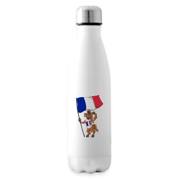 Frankreich Fan Pferd - Isolierflasche - Weiß - Rechts