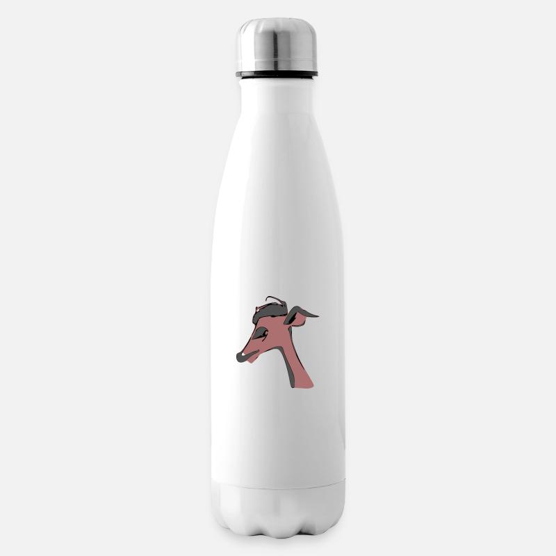 Eva die traurige Hirschkuh - Isolierflasche - Weiß
