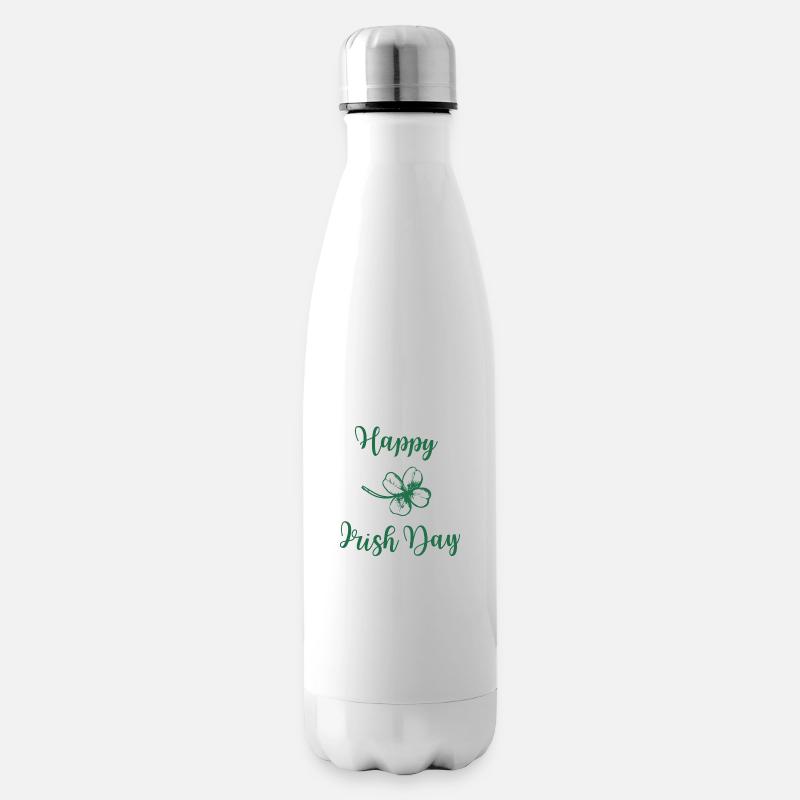 Happy Irish Day - Isolierflasche - Weiß
