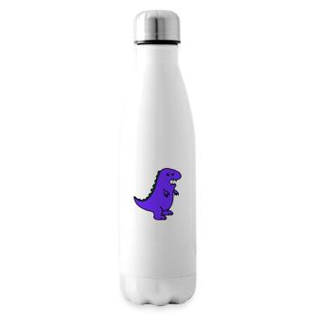 angry dino - Isolierflasche - Weiß - Rechts