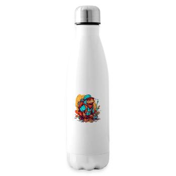 Die Maulwurfsratte ist bereit für ein Abenteuer - Isolierflasche - Weiß - Rechts