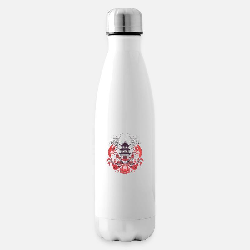 Chinesische Folklore - Isolierflasche - Weiß