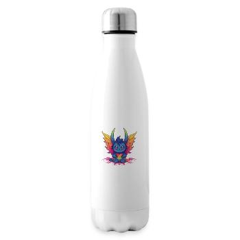 Démon du mois de la fierté - Bouteille isotherme - blanc - Droite